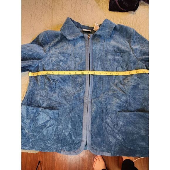 Chico's Blue Corduroy Jacket - Picture 4 of 7